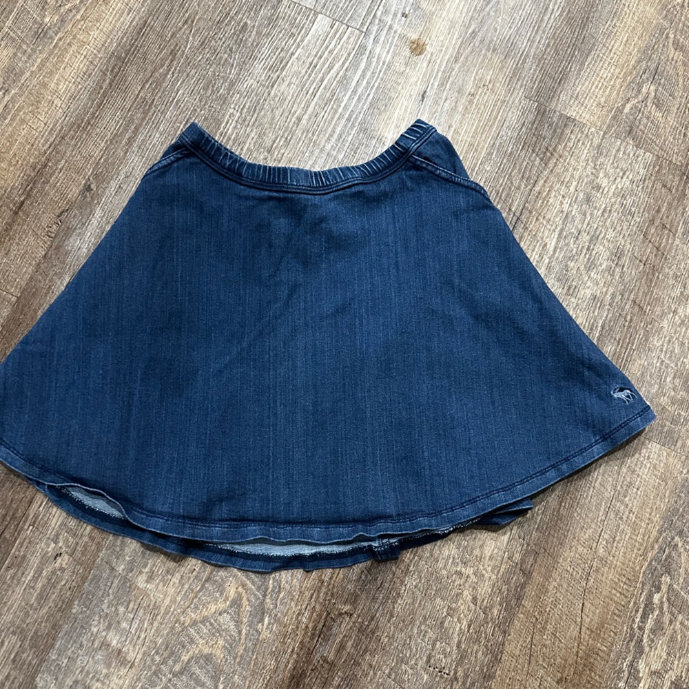 Girls Abercrombie Blue Jean Skirt